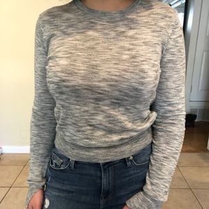 Grey heathered Zara knit long sleeve